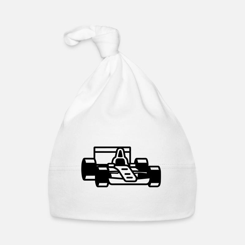 F1 Race Car Organic Baby Cap