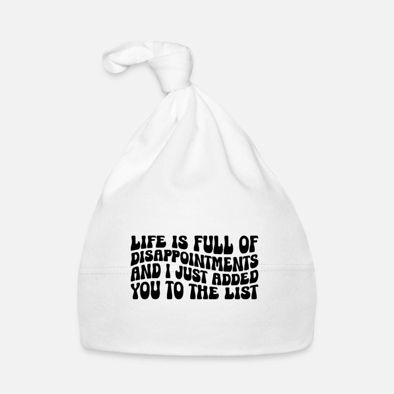 La vie est pleine de déceptions et je viens d’ajouter Bonnet bio Bébé