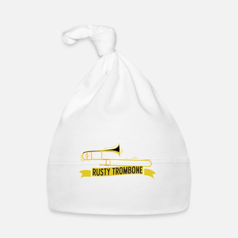 Rosty Trombone Band Member Gift Organic Baby Cap