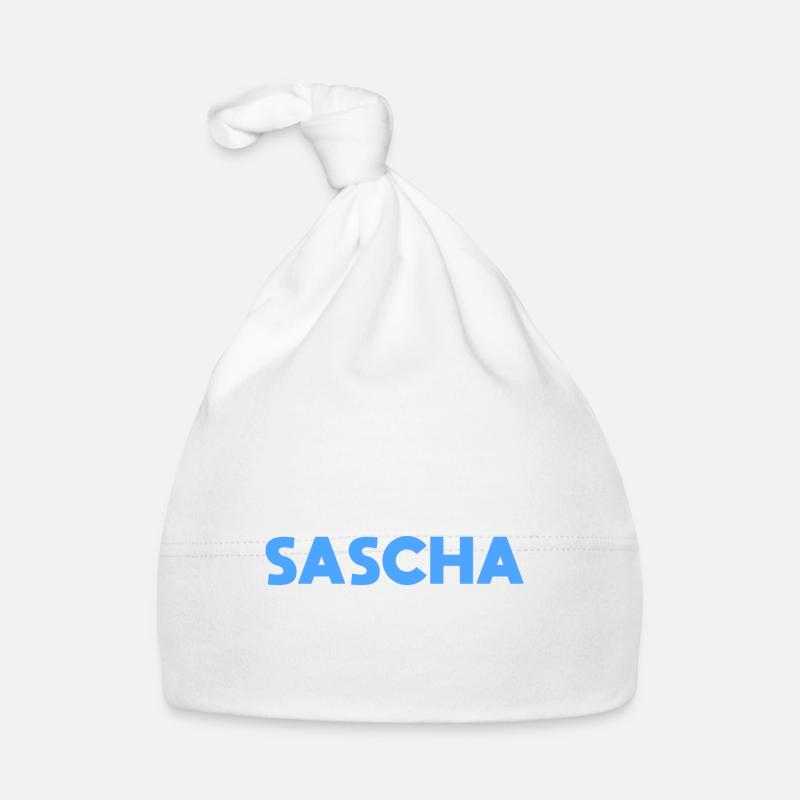 Sascha Name Spruch für stolze Saschas Baby Bio-Mütze