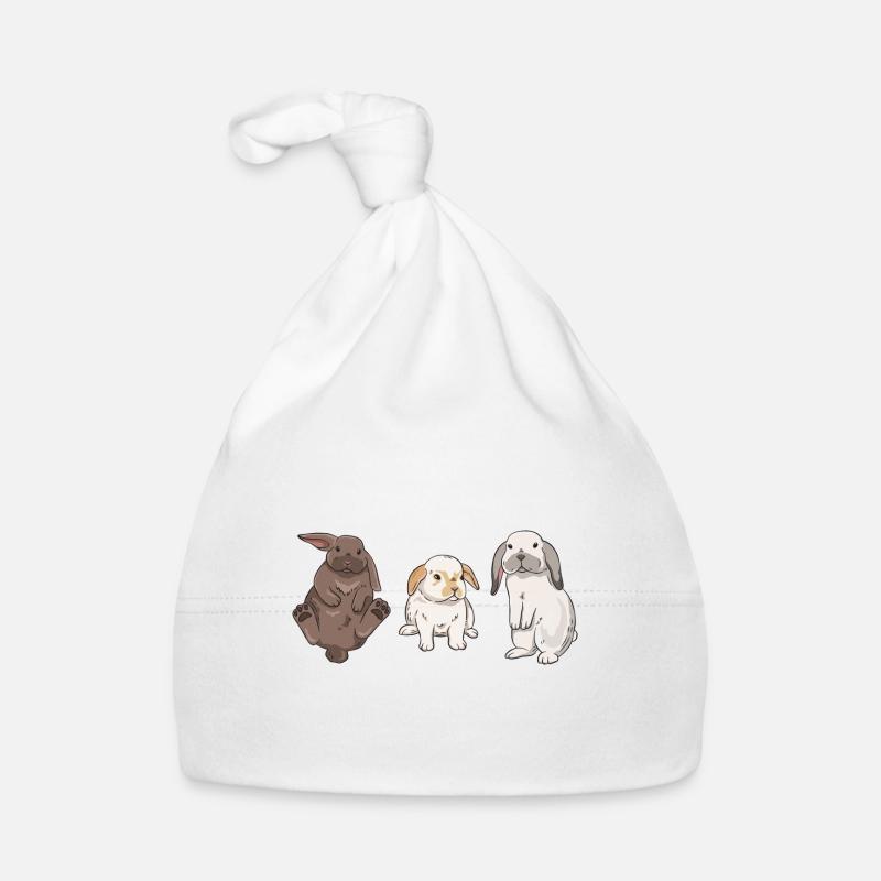 Conception de lapin mignon pour les propriétaires de lapins Bonnet bio Bébé