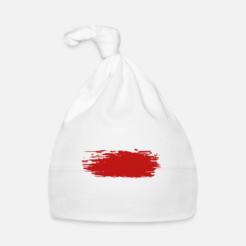 Color blob splash paint painter gift colorful red Organic Baby Cap
