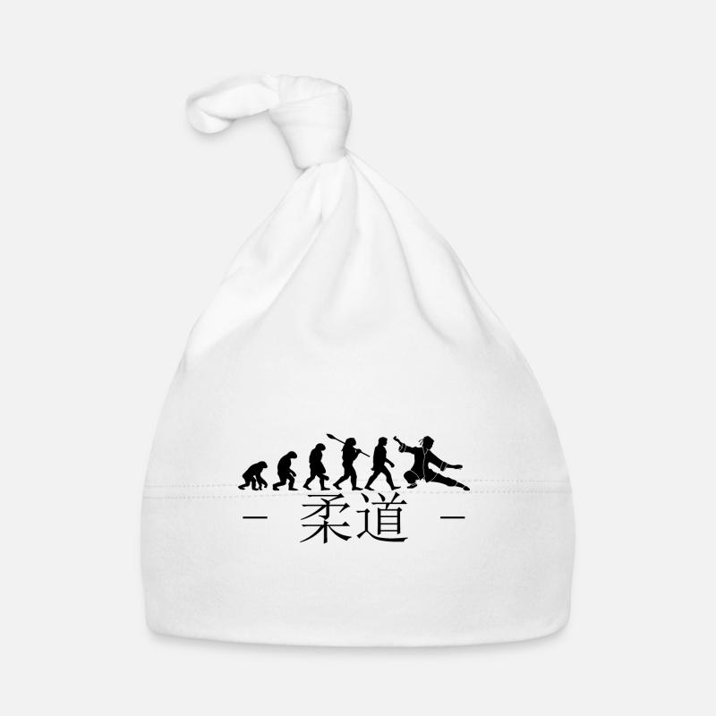 Karate-Evolution. Kampfsport. Geschenkidee.Japan Baby Bio-Mütze