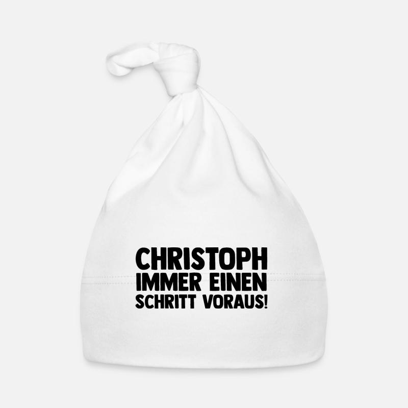 First name Chris Christoph Organic Baby Cap