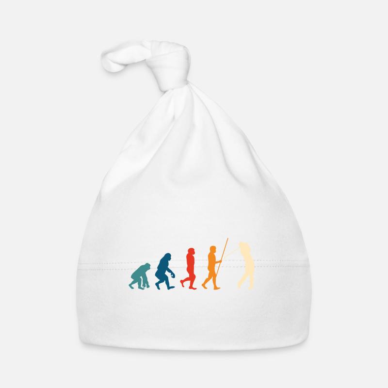 Golf Evolution Golfer Geschenk Golfschläger Baby Bio-Mütze