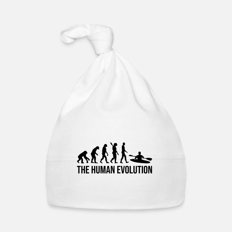 Evolution Graphic Kayaking Canoe Rowing Rower Padd Baby Bio-Mütze