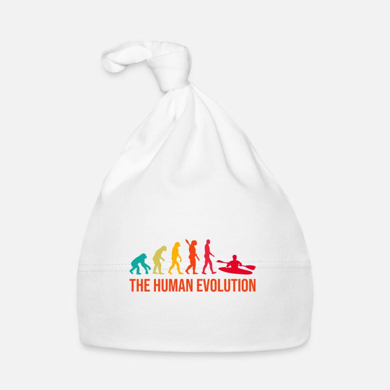 Evolution Graphic Kayaking Canoe Rowing Rower Padd Baby Bio-Mütze