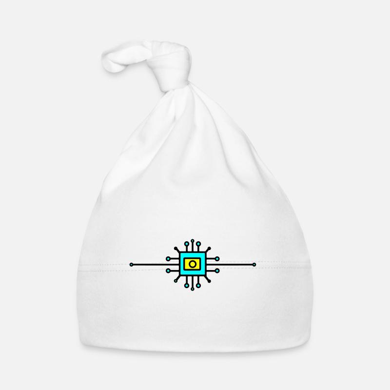 Computer Chip Digital Sensor Organic Baby Cap