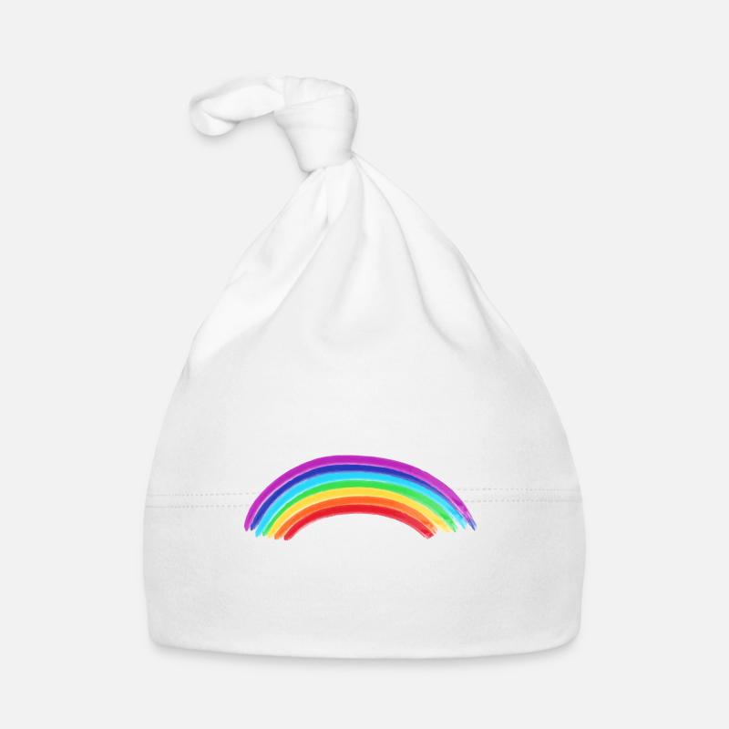 Regenbogen Baby Bio-Mütze