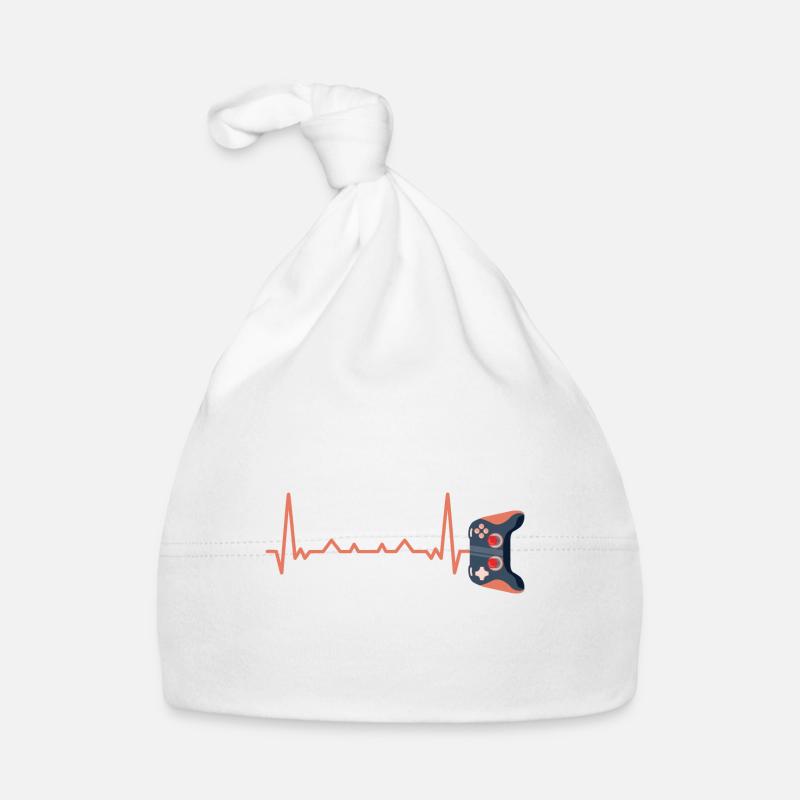 Ecg Heartbeat Video Game Player Gaming Console Pc Baby Bio-Mütze