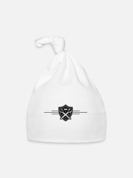 Logo de la clé - Bonnet bio Bébé - blanc - Devant