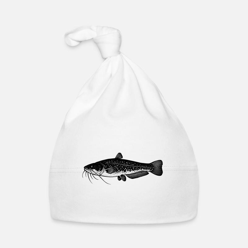 Target Fish Catfish - Fish - Angler Gift Organic Baby Cap