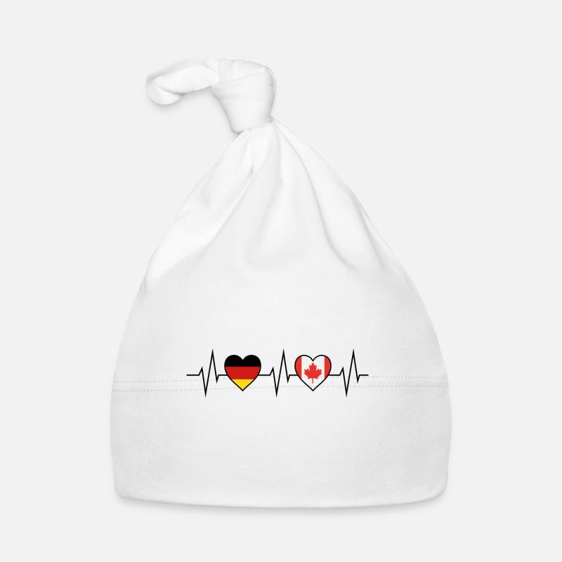 Canada pouls drapeau canadien cadeau Bonnet bio Bébé
