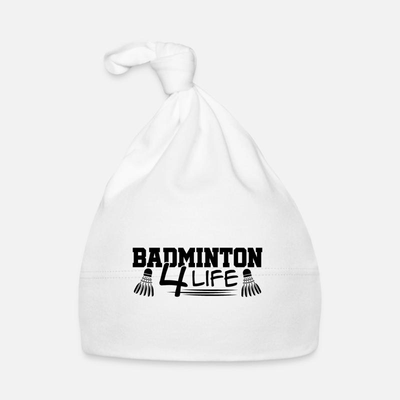 Badminton 4 Life Graphic Badminton Player Shuttlec Baby Bio-Mütze