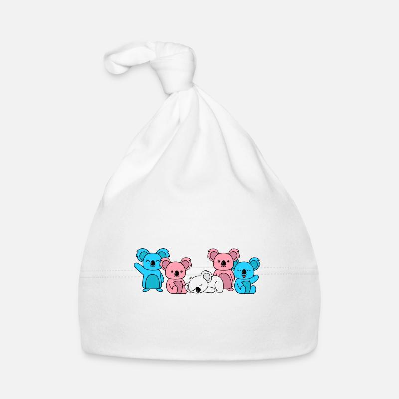 Trans Flagge Koala Design für Trans Menschen Baby Bio-Mütze
