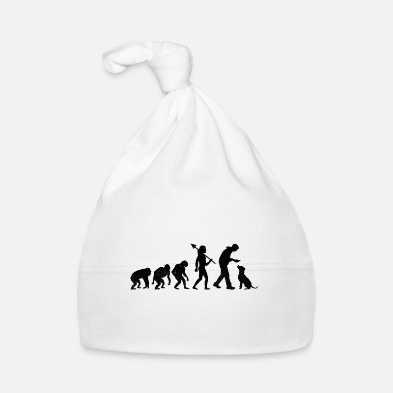 Retro Evolution Labrador Retriever Récupération de chien de laboratoire Bonnet bio Bébé