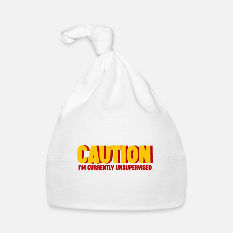Caution I'm Currently Unsupervised 2 Baby Bio-Mütze