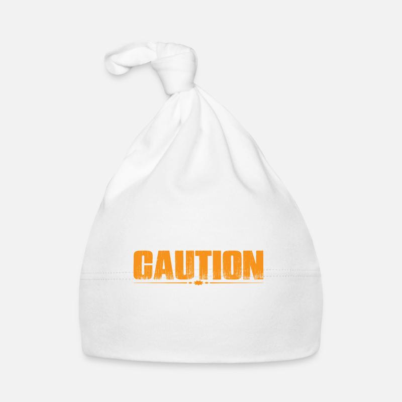 Caution Does Not Play Well With Others 53 Organic Baby Cap