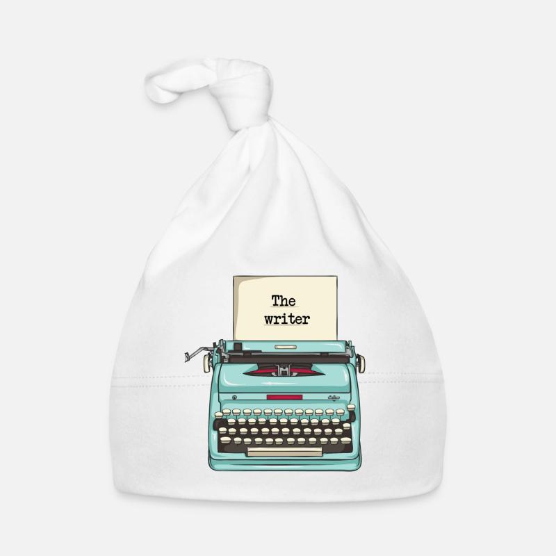 Typewriter - writer Organic Baby Cap