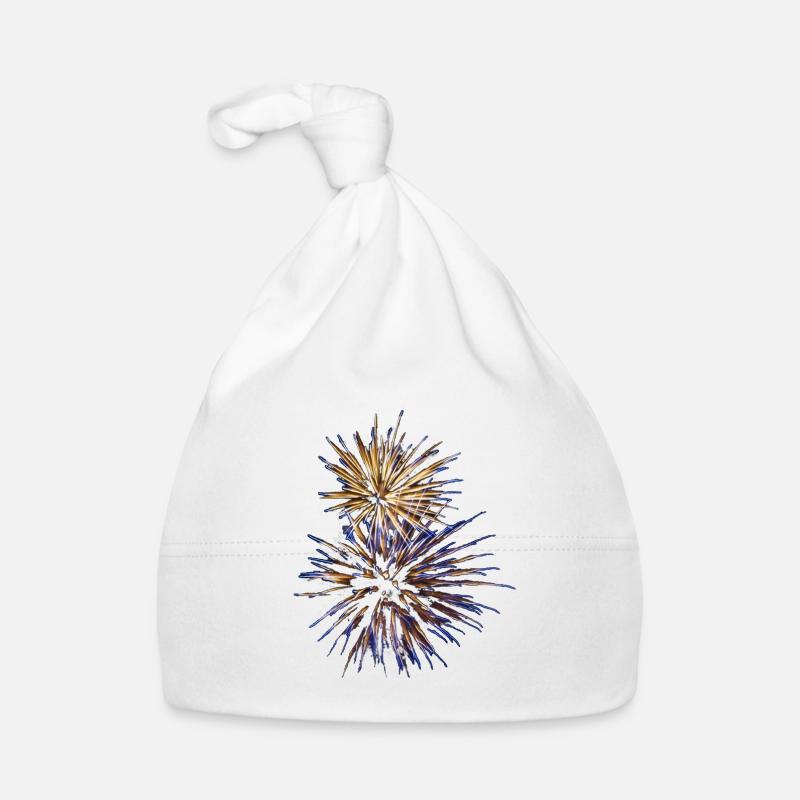 Feux d’artifice II - Bonnet bio Bébé - blanc