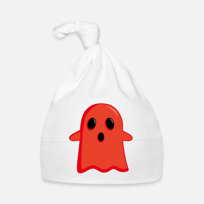 Red Ghost Organic Baby Cap