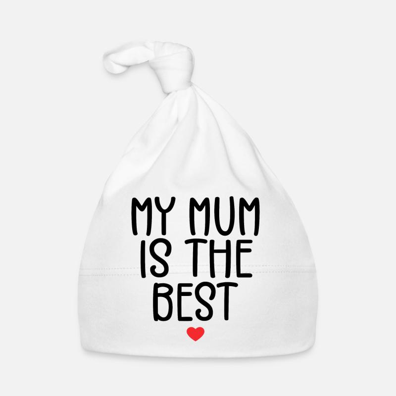 Ma Mère est La Meilleure | Cadeau Maman Bonnet bio Bébé