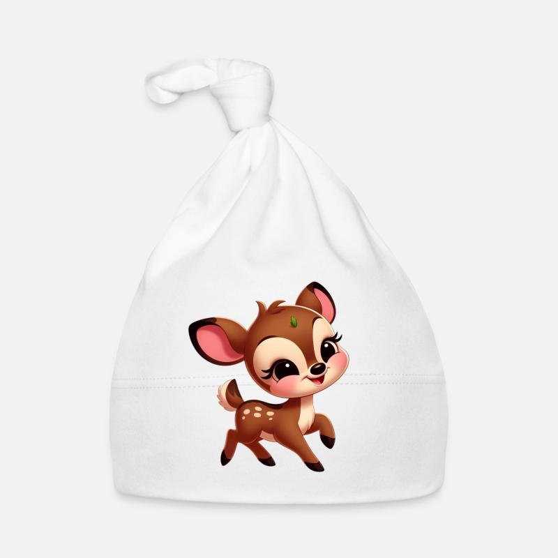 Niedliches kleines Rehkitz Baby Bio-Mütze