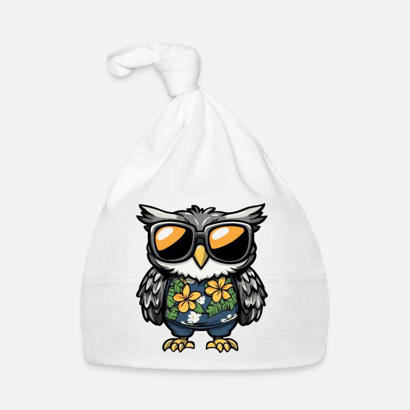 Owl Comic Funny Summer Organic Baby Cap