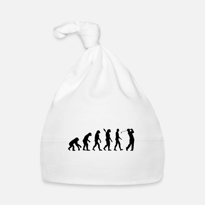 Evolution Graphic Golfer Golf Player Golfing Golf Baby Bio-Mütze