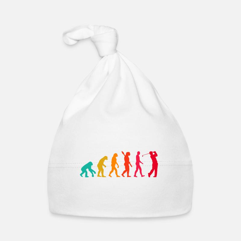 Evolution Graphic Golfer Golf Player Golfing Golf Baby Bio-Mütze
