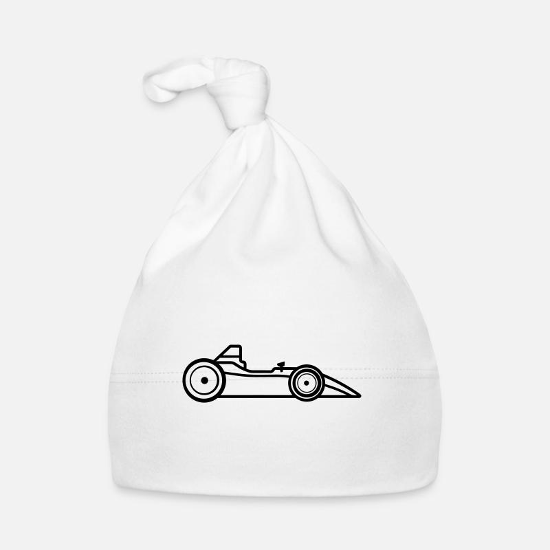 F1 Race Car Organic Baby Cap