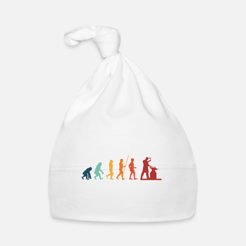 Forgeron Evolution Anvil Metal Forge Cadeau Bonnet bio Bébé