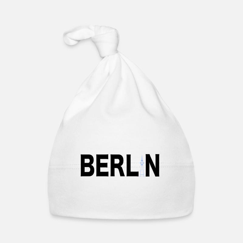 Berlin Souvenir Germany Gift Skyline Organic Baby Cap