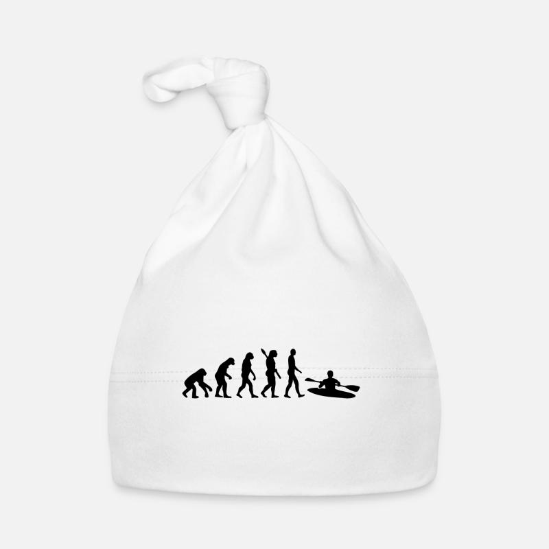 Evolution Graphic Kayaking Canoe Rowing Rower Padd Baby Bio-Mütze
