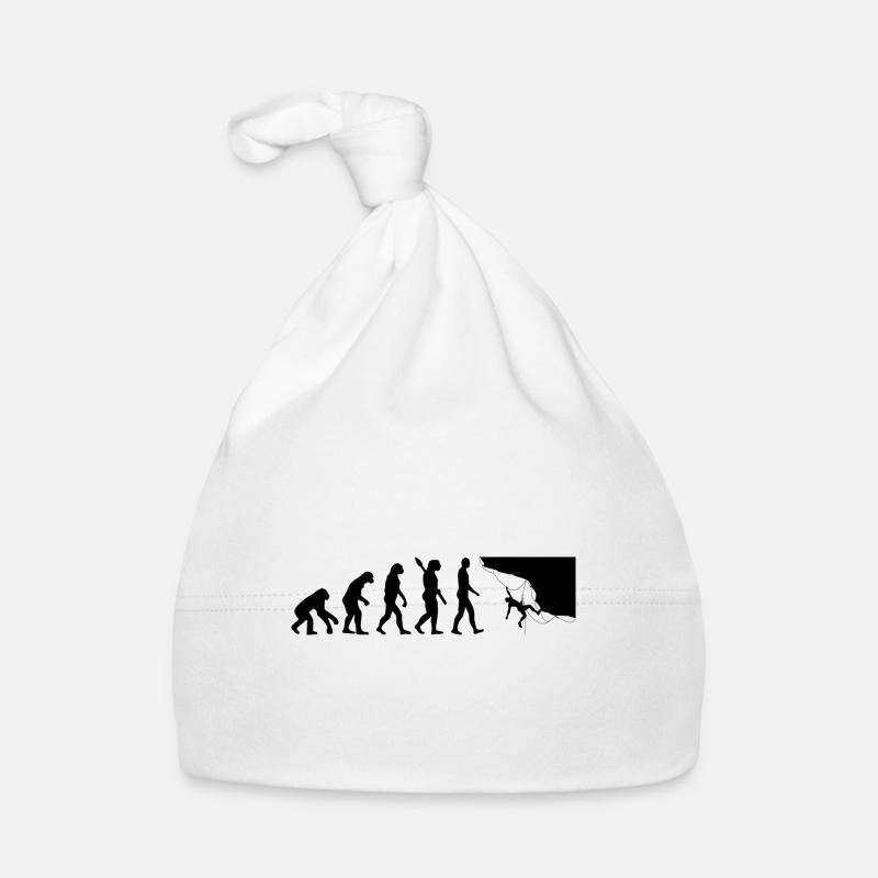 Evolution Graphic Climbing Climber Bouldering Boul Baby Bio-Mütze