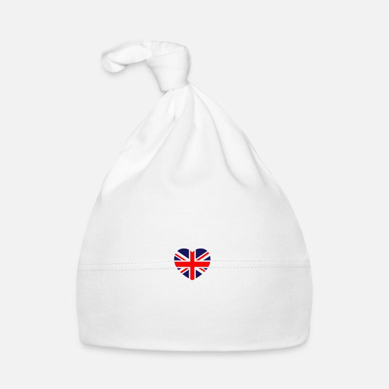 Royaume-Uni & Angleterre Puls Drapeau anglais Bonnet bio Bébé