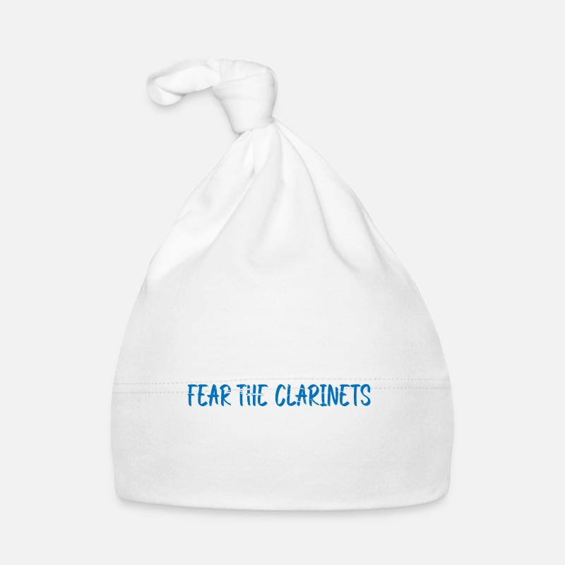 Peur Les Clarinettes 8 - Bonnet bio Bébé - blanc