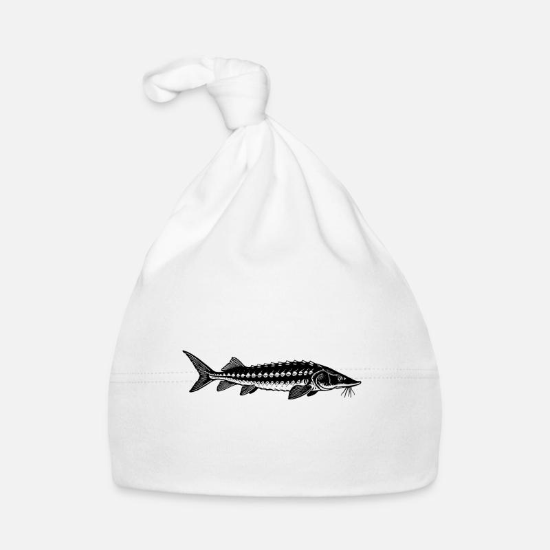 Target Fish Sturgeon - Fish - Angler Gift Organic Baby Cap