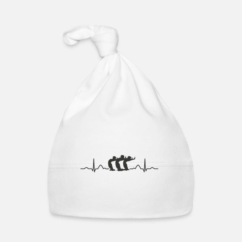 Natation artistique par équipe de natation synchronisée - Bonnet bio Bébé - blanc