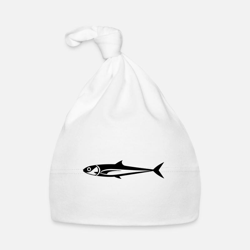 poisson - Bonnet bio Bébé - blanc