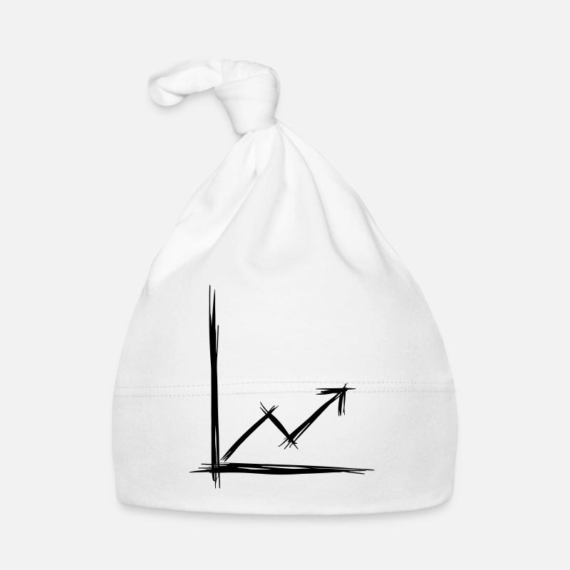 Tableau de réussite, dessin à la main/doodle. Bonnet bio Bébé