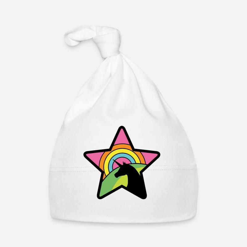 Einhorn Stern Baby Bio-Mütze