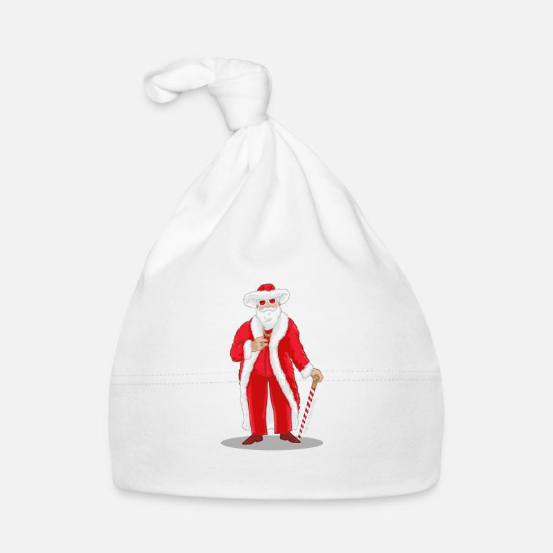 Big Pimpin 'Santa - Bonnet bio Bébé - blanc