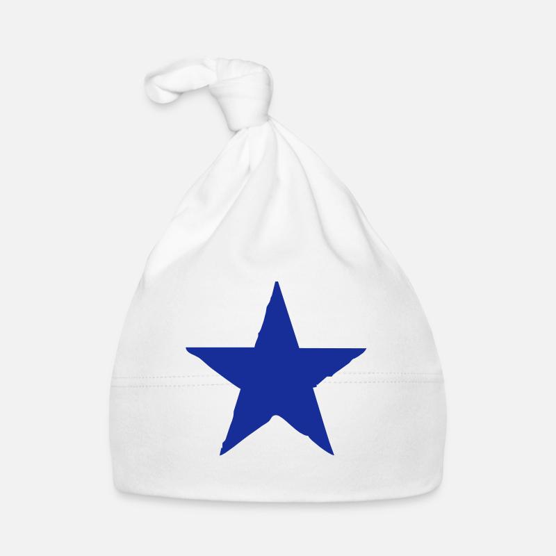 étoile - Bonnet bio Bébé - blanc