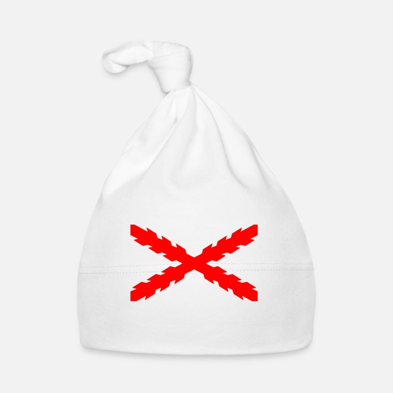 Drapeau de l'Empire espagnol Croix de Bourgogne Bonnet bio Bébé