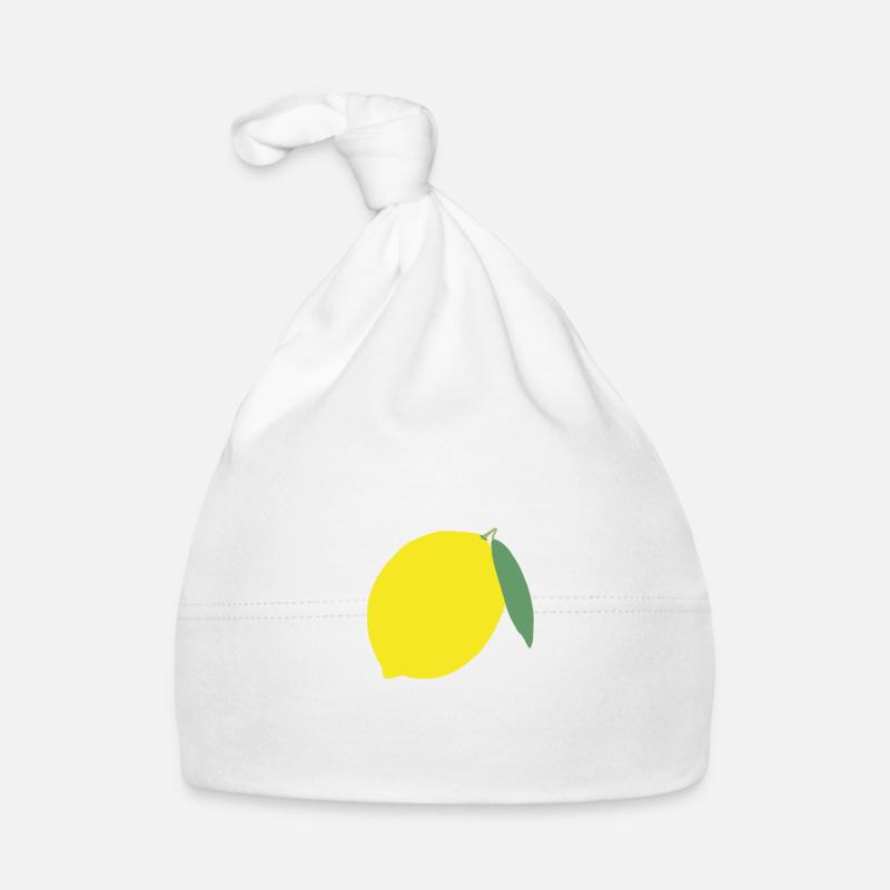 Lemon Lemon Fruit T-Shirt Organic Baby Cap