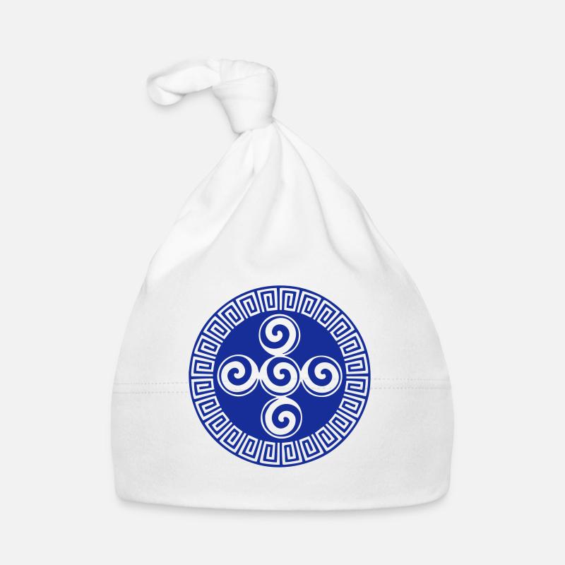 Aztec symbol creation, spiral, native american, Organic Baby Cap