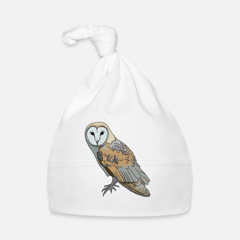 Owl - Barn Owl Organic Baby Cap