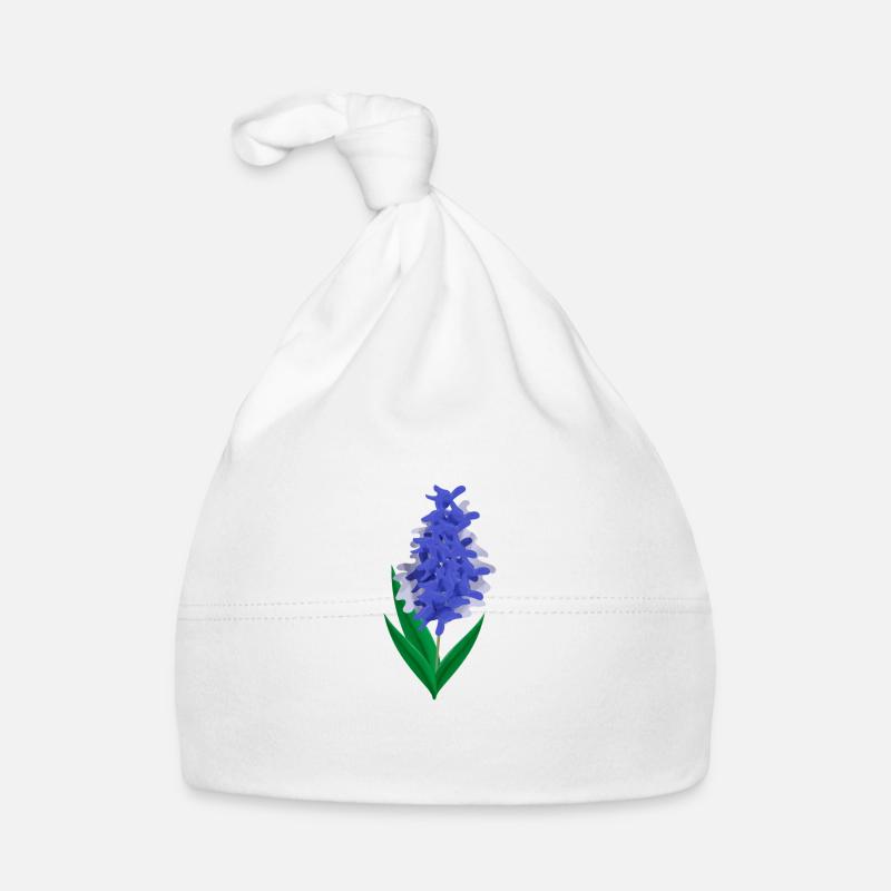 Flowers Spring Hyacinth Blue - Gift Idea Organic Baby Cap