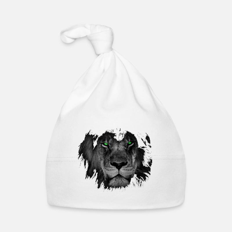 Lion animal cat cat with bright eyes Organic Baby Cap